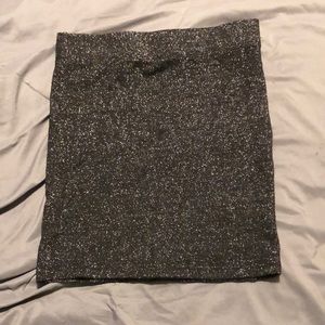 Black glitter skirt
